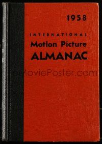 6x091 INTERNATIONAL MOTION PICTURE ALMANAC hardcover book '58 filled with information!