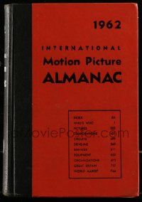 6x095 INTERNATIONAL MOTION PICTURE ALMANAC hardcover book '62 loaded with great information!