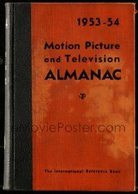 6x080 MOTION PICTURE & TELEVISION ALMANAC hardcover book '53-54 filled with information!