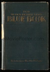 6x130 MOTION PICTURE NEWS BLUE BOOK hardcover book '29 lots of movie images & information!