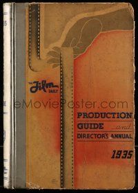 6x122 PRODUCTION GUIDE & DIRECTOR'S ANNUAL 1935 hardcover book '35 Hap Hadley cover art, rare!