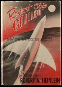 6x140 ROCKET SHIP GALILEO 1st edition hardcover book '47 Robert Heinlein's sci-fi novel, very rare!