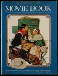 6x249 SATURDAY EVENING POST MOVIE BOOK hardcover book '77 with color art by Norman Rockwell!
