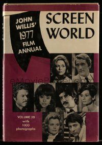 6x252 SCREEN WORLD FILM ANNUAL vol 28 hardcover book '77 with 1,000 photographs of movie stars!
