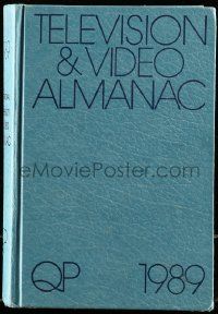 6x139 TELEVISION & VIDEO ALMANAC hardcover book '89 filled with great information!