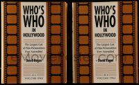 6x282 WHO'S WHO IN HOLLYWOOD set of 2 hardcover books '92 one signed by author David Ragan!