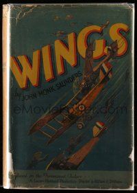 6x284 WINGS hardcover book '27 Saunders' novel w/scenes from William Wellman's Best Picture movie!