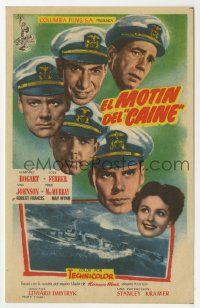 6x375 CAINE MUTINY Spanish herald '54 Humphrey Bogart, Jose Ferrer, Van Johnson & Fred MacMurray!
