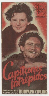6x382 CAPTAINS COURAGEOUS 6pg Spanish herald '40 Spencer Tracy, Bartholomew, Barrymore, different!