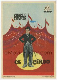 6x395 CIRCUS Spanish herald R69 Charlie Chaplin slapstick classic, different art by big top tent!
