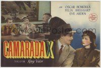 6x406 COMRADE X 4pg Spanish herald '40 different images of beautiful Hedy Lamarr & Clark Gable!