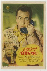 6x407 CONFLICT Spanish herald '47 different image of Humphrey Bogart on phone with bracelet!