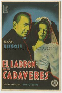 6x414 CORPSE VANISHES Spanish herald '43 different art of Bela Lugosi & Luana Walters by Fernandez!