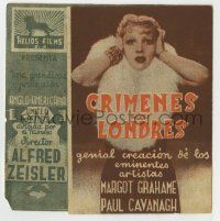 6x418 CRIME OVER LONDON Spanish herald '43 Margot Grahame, Paul Cavanagh, different images!