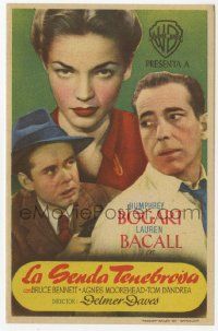 6x421 DARK PASSAGE Spanish herald '49 different image of Humphrey Bogart & sexy Lauren Bacall!