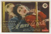 6x425 DEAD OF NIGHT Spanish herald '48 Cavalcanti English classic, different strangler image!