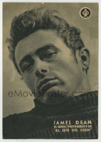 6x460 EAST OF EDEN Spanish herald '58 different close portrait of James Dean w/ obituary on back!