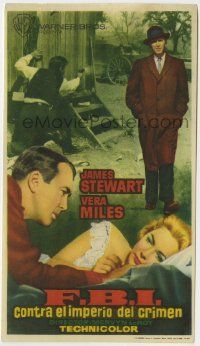 6x471 FBI STORY Spanish herald '59 different images of detective Jimmy Stewart & Vera Miles!