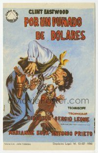 6x473 FISTFUL OF DOLLARS Spanish herald '65 Sergio Leone, Clint Eastwood, different Gunnard art!