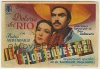 6x478 FLOR SILVESTRE Spanish herald '43 different image of Pedro Armendariz & Dolores Del Rio!