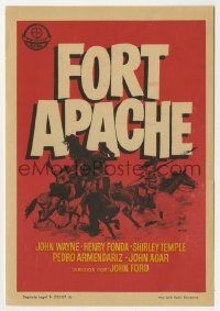 6x484 FORT APACHE Spanish herald R60s different Mac art of Native Americans on horses, John Ford