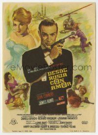 6x494 FROM RUSSIA WITH LOVE Spanish herald '64 art of Sean Connery as James Bond by Mac Gomez!
