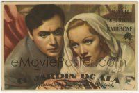 6x500 GARDEN OF ALLAH Spanish herald '47 different c/u of Marlene Dietrich & Charles Boyer!