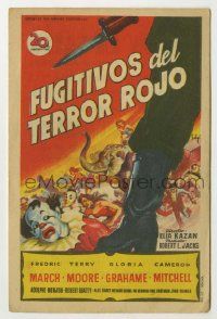 6x671 MAN ON A TIGHTROPE Spanish herald '53 Elia Kazan, different Soligo circus art!