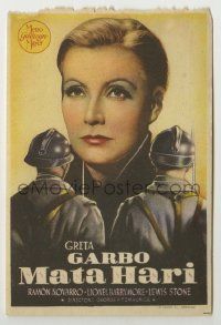 6x678 MATA HARI Spanish herald R40s cool completely different image of Greta Garbo & soldiers!