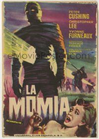 6x713 MUMMY Spanish herald '60 Hammer horror, Christopher Lee as the monster, Mac Gomez art!
