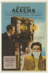 6x722 MYSTERIOUS DOCTOR SATAN part 3 Spanish herald '53 different image of gagged woman!