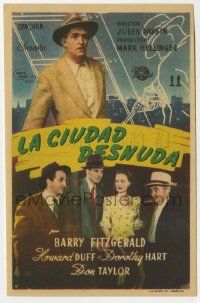 6x727 NAKED CITY Spanish herald '49 Jules Dassin & Mark Hellinger's New York film noir classic!