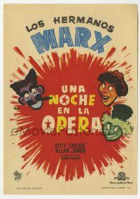 6x733 NIGHT AT THE OPERA Spanish herald R60s great art of Marx Brothers Groucho, Chico & Harpo!
