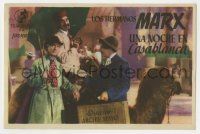 6x734 NIGHT IN CASABLANCA Spanish herald '49 Marx Brothers, Groucho, Chico & Harpo with camel!