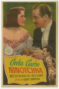 6x742 NINOTCHKA 1pg Spanish herald '41 Greta Garbo & Melvyn Douglas, directed by Ernst Lubitsch!
