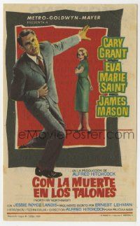 6x745 NORTH BY NORTHWEST Spanish herald '59 Alfred Hitchcock classic, Cary Grant, Eva Marie Saint!
