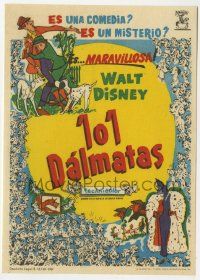 6x758 ONE HUNDRED & ONE DALMATIANS Spanish herald '61 classic Disney canine family cartoon!