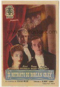 6x779 PICTURE OF DORIAN GRAY Spanish herald '47 George Sanders, Hatfield, Donna Reed, different!