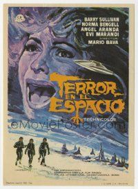 6x783 PLANET OF THE VAMPIRES Spanish herald '66 Mario Bava sci-fi/horror, different Mataix art!