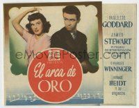 6x785 POT O' GOLD Spanish herald '42 different images of Jimmy Stewart & Paulette Goddard!