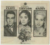 6x798 RAINTREE COUNTY Spanish herald '59 Montgomery Clift, Elizabeth Taylor & Saint, different!