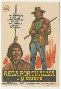 6x825 SABATA THE KILLER Spanish herald '71 cool spaghetti western art of Steffen by Jano!