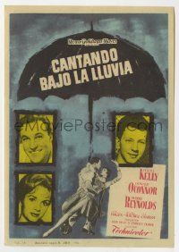 6x856 SINGIN' IN THE RAIN Spanish herald R64 Gene Kelly & Debbie Reynolds, different umbrella art!