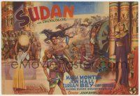 6x891 SUDAN Spanish herald '46 different art of sexy Maria Montez, Jon Hall & Turhan Bey!