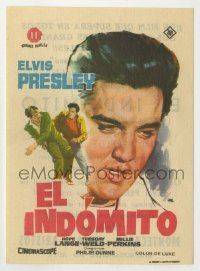 6x979 WILD IN THE COUNTRY Spanish herald '62 different Jano art of Elvis Presley, rock & roll!