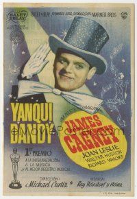 6x993 YANKEE DOODLE DANDY Spanish herald '45 different image of James Cagney as George M. Cohan!