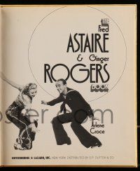6x181 FRED ASTAIRE & GINGER ROGERS BOOK hardcover book 1972 Arlene Croce, flipbook scenes in corners