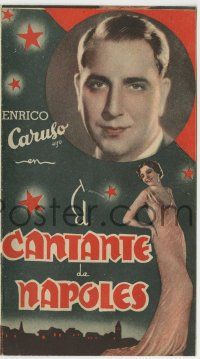 6x465 EL CANTANTE DE NAPOLES Spanish herald '35 Enrico Caruso Jr., Mona Maris, Singer from Naples!