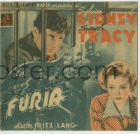 6x498 FURY Spanish herald '39 different images of Spencer Tracy & pretty Sylvia Sidney!