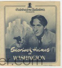6x853 SHERLOCK HOLMES IN WASHINGTON Spanish herald '48 different images of Basil Rathbone in DC!